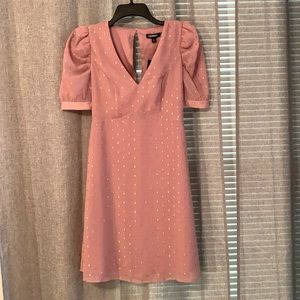 Express Pink with Gold specks dress